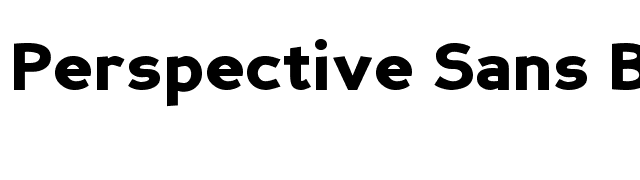 Perspective Sans Black font preview