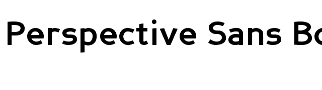 Perspective Sans Bold font preview