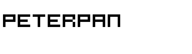 peterpan font preview