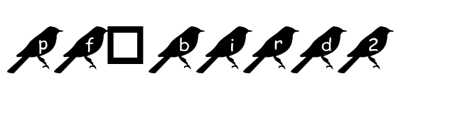 pf_bird2 font preview