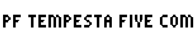 PF Tempesta Five Compressed font preview