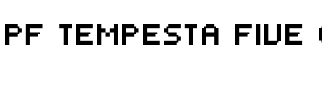 PF Tempesta Five Condensed font preview