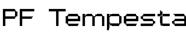 PF Tempesta Seven Extended font preview