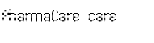 PharmaCare care font preview