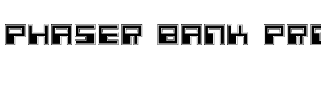 Phaser Bank Pro font preview