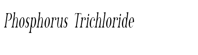 Phosphorus Trichloride font preview