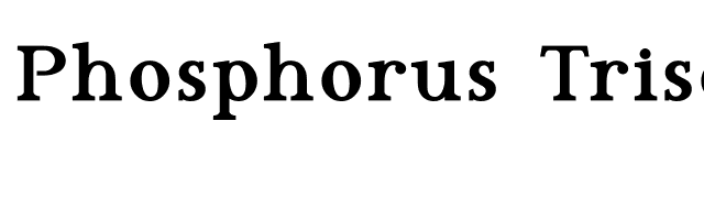 Phosphorus Triselenide font preview