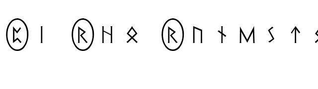 Pi Rho Runestones font preview