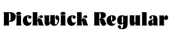 Pickwick Regular font preview