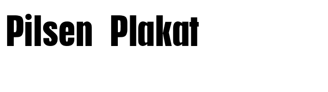 Pilsen Plakat font preview