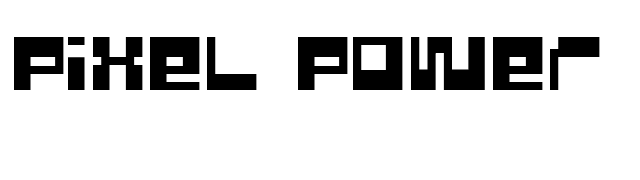 Pixel Power font preview