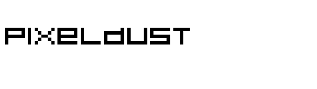 Pixeldust font preview