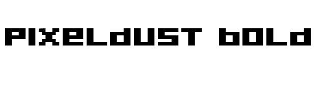 Pixeldust Bold font preview