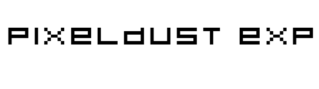 Pixeldust Expanded font preview