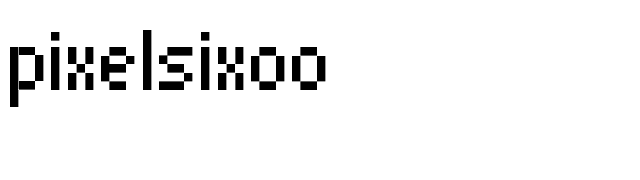 PixelSix00 font preview