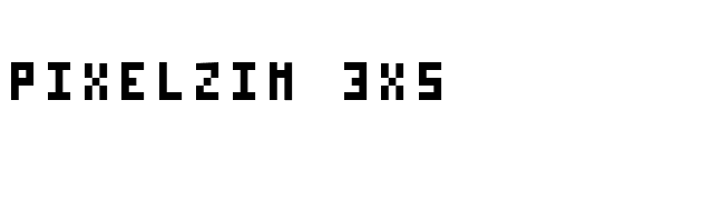 Pixelzim 3x5 font preview