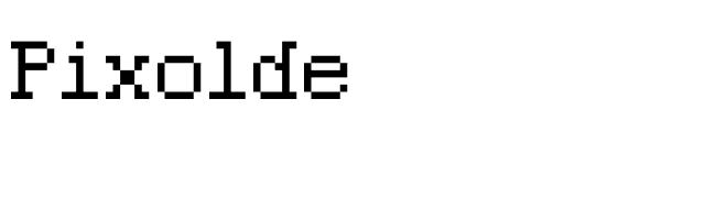 Pixolde font preview