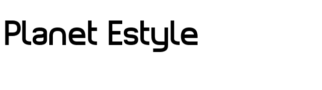 Planet Estyle font preview