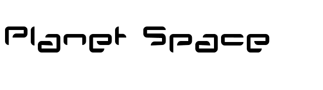 Planet Space font preview