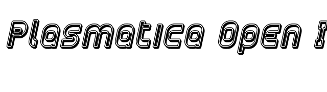 Plasmatica Open Italic font preview