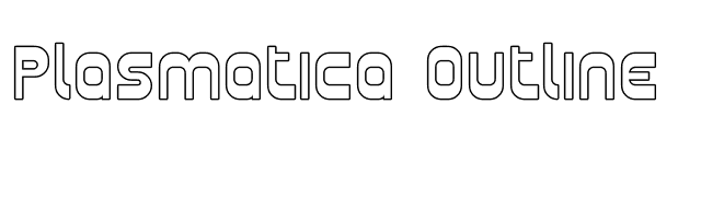 Plasmatica Outline font preview