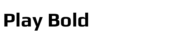 Play Bold font preview