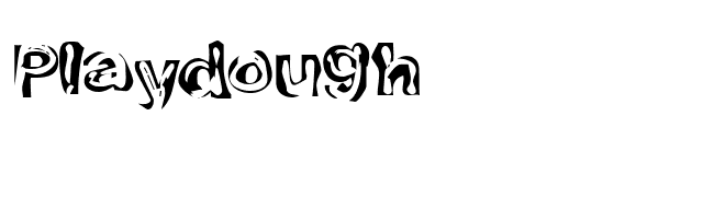 Playdough font preview