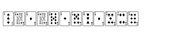 PlayingCards font preview