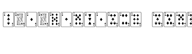 PlayingCards Regular font preview