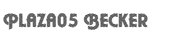 Plaza05 Becker font preview