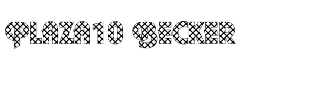 Plaza10 Becker font preview