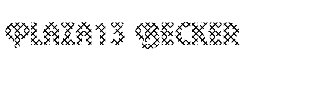 Plaza13 Becker font preview