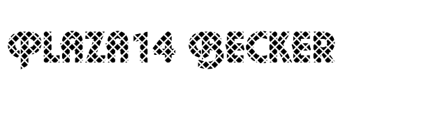 Plaza14 Becker font preview