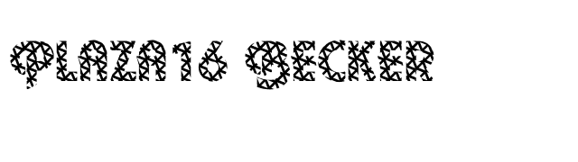 Plaza16 Becker font preview