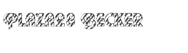 Plaza28 Becker font preview