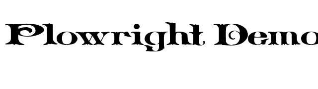 Plowright Demo font preview