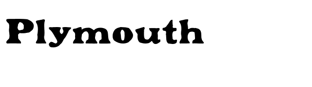 Plymouth font preview