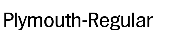 Plymouth-Regular font preview