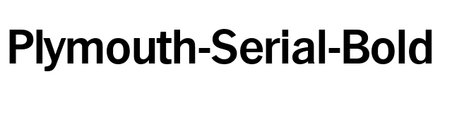 Plymouth-Serial-Bold font preview