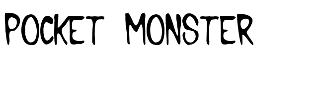 Pocket Monster font preview