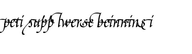 Poetica Supp Lowercase Beginnings I font preview