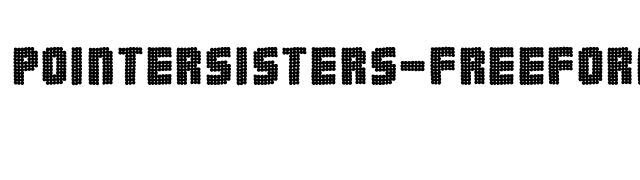 PointerSisters-Freeformed font preview