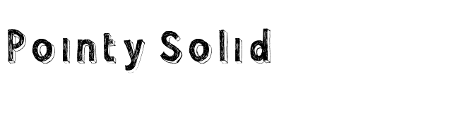 Pointy Solid font preview