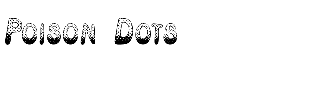 Poison Dots font preview