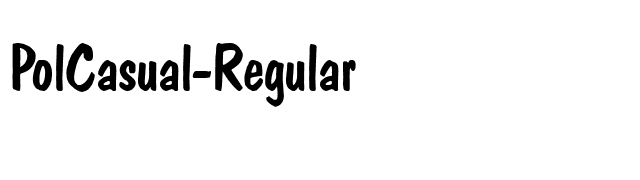 PolCasual-Regular font preview