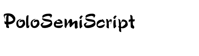 PoloSemiScript font preview