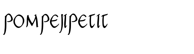 PompejiPetit font preview