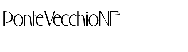 PonteVecchioNF font preview