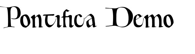 Pontifica Demo font preview