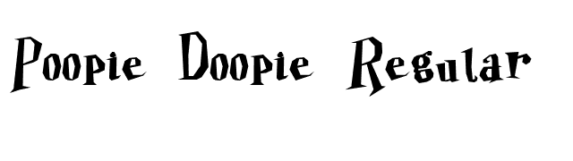 Poopie Doopie Regular font preview